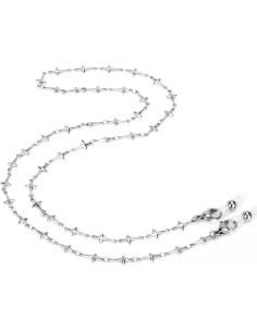 Cadena de Gafas de Acero Inoxidable Hecha a Mano 75 cm 2