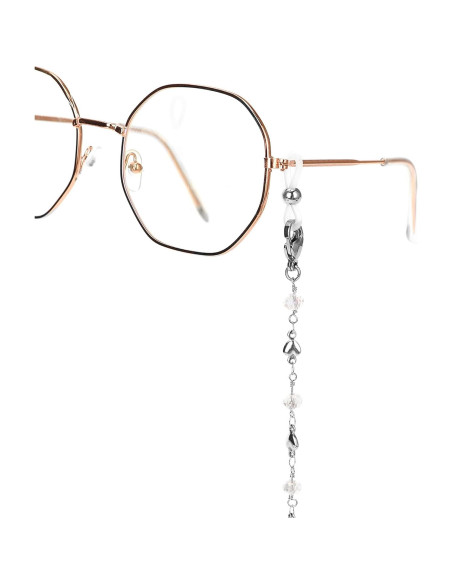 Cadena de Gafas de Acero Inoxidable Hecha a Mano 75 cm