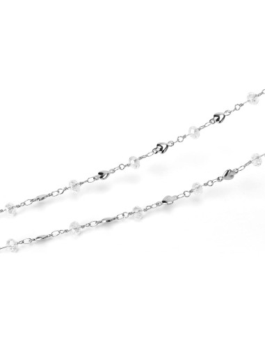 Cadena de Gafas de Acero Inoxidable Hecha a Mano 75 cm