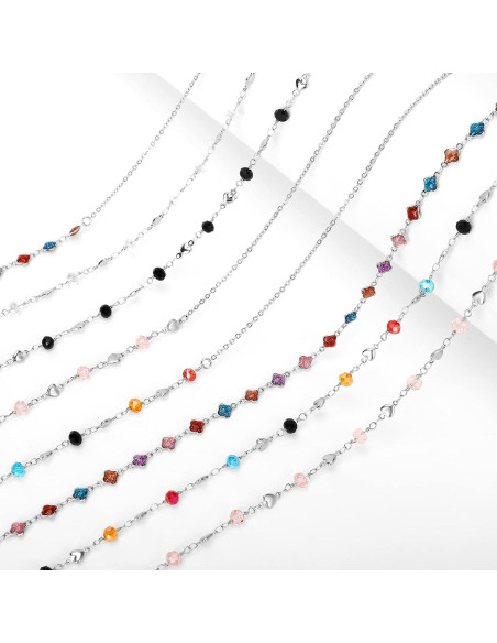 Cadena de Gafas de Acero Inoxidable Hecha a Mano 75 cm