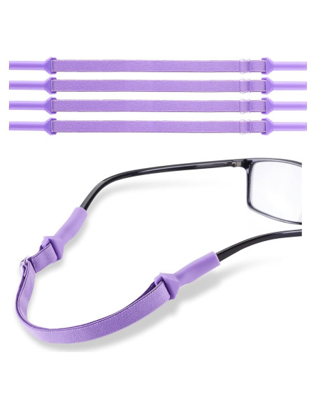 Correa Ajustable para Gafas LVVFit 4 Piezas Púrpura