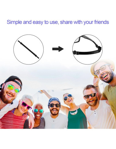 Correa Ajustable para Gafas Lvvfit 4 Piezas Multicolor