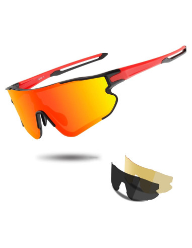 Gafas de sol deportivas OULAIQI 3 lentes intercambiables