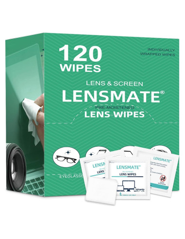 Toallitas de Limpieza Lensmate 120 Unidades Pre-humedecidas