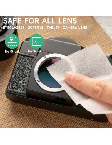 Toallitas de Limpieza Lensmate 120 Unidades Pre-humedecidas