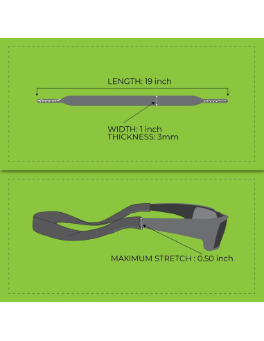 Correa Flotante de Gafas Neopreno - Ajustable 48 cm