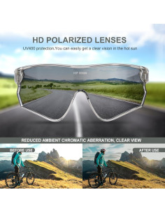 Gafas de Ciclismo TOP VISION EX-9400 Polarizadas UV400 2