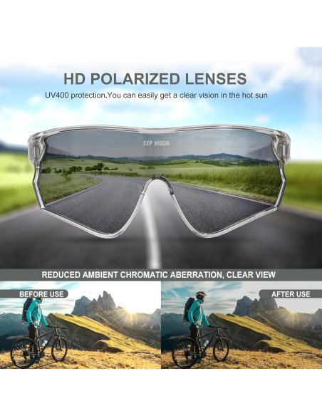 Gafas de Ciclismo TOP VISION EX-9400 Polarizadas UV400