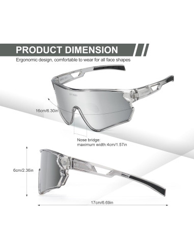 Gafas de Ciclismo TOP VISION EX-9400 Polarizadas UV400