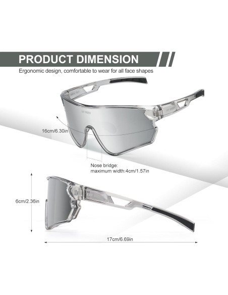 Gafas de Ciclismo TOP VISION EX-9400 Polarizadas UV400