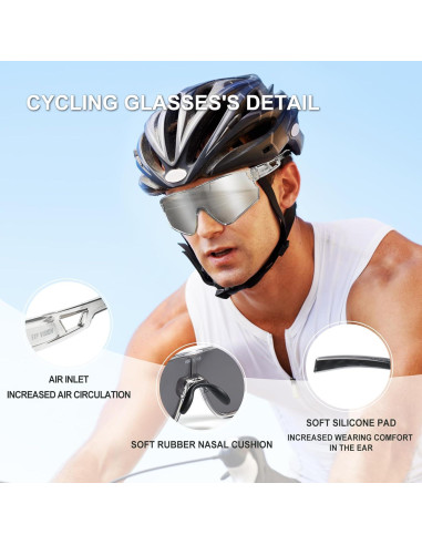 Gafas de Ciclismo TOP VISION EX-9400 Polarizadas UV400