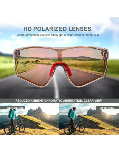 Gafas de Ciclismo TOP VISION EX-9400 Polarizadas UV400 2