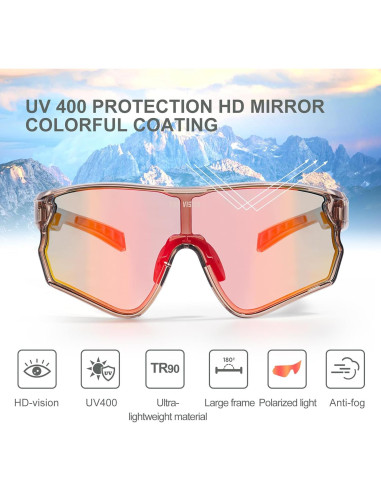 Gafas de Ciclismo TOP VISION EX-9400 Polarizadas UV400