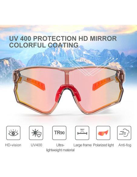 Gafas de Ciclismo TOP VISION EX-9400 Polarizadas UV400