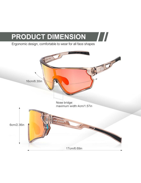 Gafas de Ciclismo TOP VISION EX-9400 Polarizadas UV400