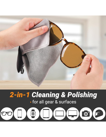 Paño de limpieza de gafas VRHGL 4 microfibra 10x15 cm