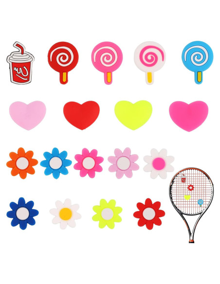 18 Amortiguadores de Vibración para Raquetas de Tenis Gosknor
