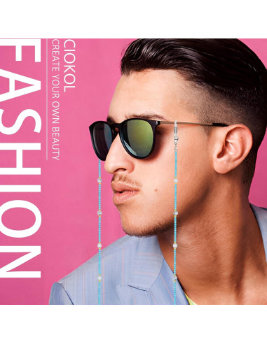 Cadena de Gafas Harmony - Soporte de Piedra Natural 78.74 cm