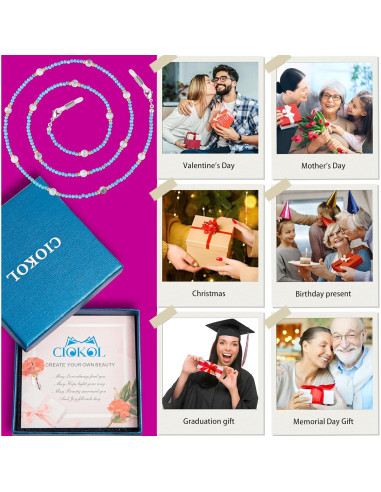 Cadena de Gafas Harmony - Soporte de Piedra Natural 78.74 cm