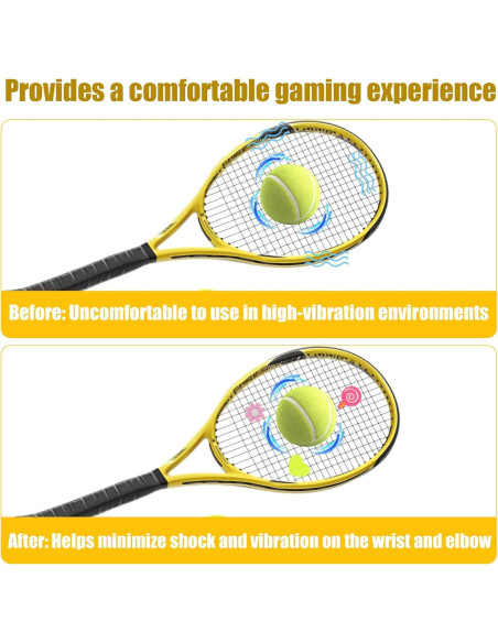 18 Amortiguadores de Vibración para Raquetas de Tenis Gosknor