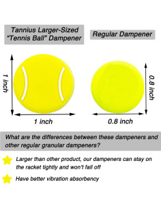 Amortiguador de Tenis Tannius - 4 Piezas Silicona Absorbente 2
