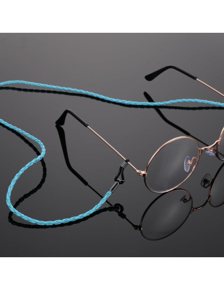 4 Correas de Gafas de Cuero PU Multicolor 70cm