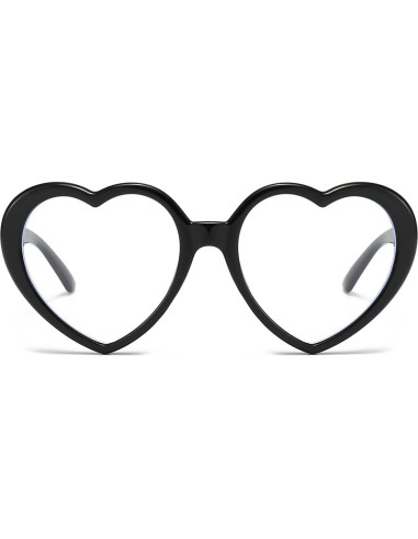 Gafas NIDOVIX Lente Claro Corazón Vintage Rojas Mujeres