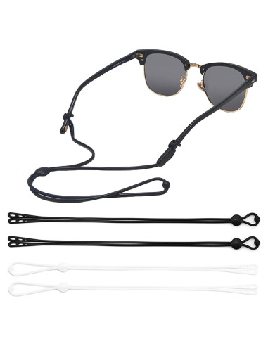 4 Correas Ajustables para Gafas OPUGIT - Silicona Anticaída