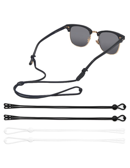 4 Correas Ajustables para Gafas OPUGIT - Silicona Anticaída