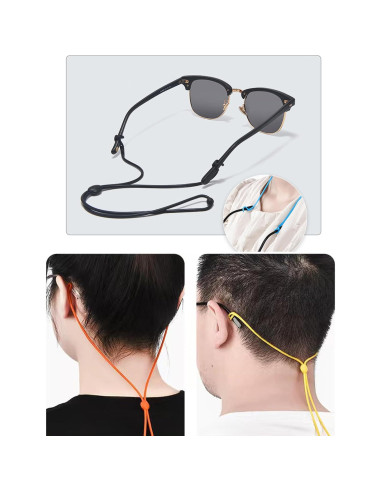 4 Correas Ajustables para Gafas OPUGIT - Silicona Anticaída