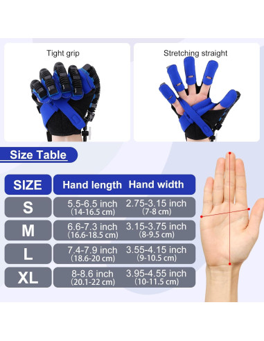 Guantes Rehabilitadores Veanvoky para Mano Izquierda S