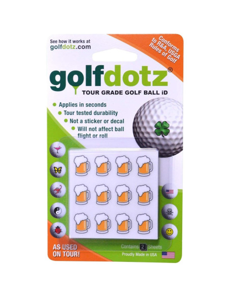 Marcadores de Pelotas de Golf Golfdotz Colección Tropical