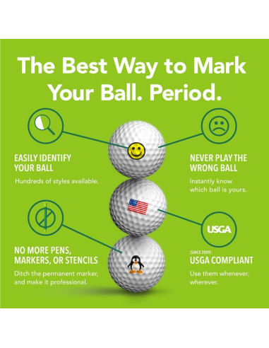 Marcadores de Pelotas de Golf Golfdotz Colección Tropical