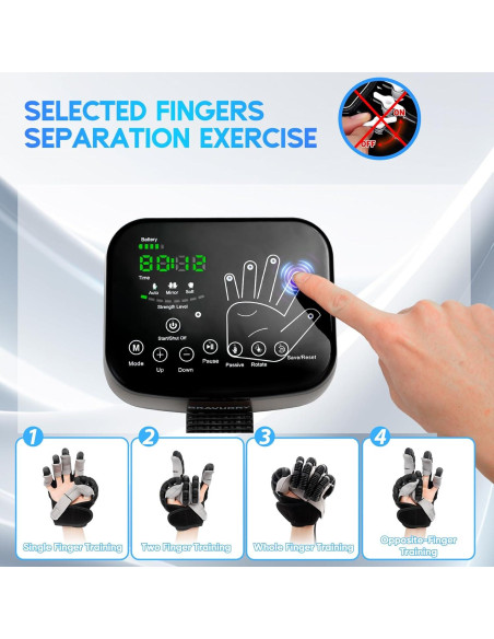 Guantes Robot Rehabilitación Marca X Mano Izquierda XL