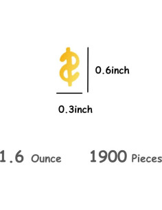 Confeti Dólar JNSAXMI 1.6 Oz Decoración Fiesta 2