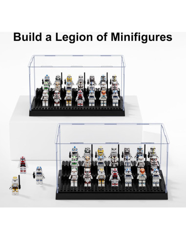 Estuche de Exhibición Mlikero para Minifiguras - Paquete de 2