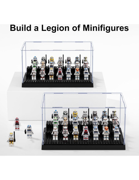 Estuche de Exhibición Mlikero para Minifiguras - Paquete de 2