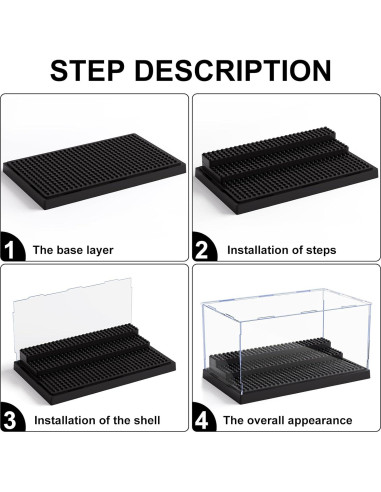 Estuche de Exhibición Mlikero para Minifiguras - Paquete de 2