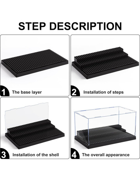 Estuche de Exhibición Mlikero para Minifiguras - Paquete de 2