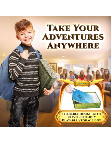 10 Tapetes de Juego DND EverGame 22x26 cm + 140 Stickers