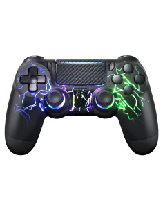Controlador Inalámbrico mone PS4/PC - RGB - Negro