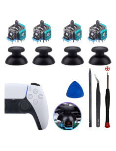 Reemplazo Joystick PS5 Gubasa 4 Piezas Verde 3D
