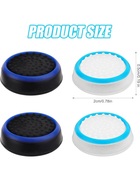4 Tapas de Joystick de Silicona PEUTIER para PS4 PS5 Xbox