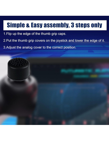 8 Tapas de Pulgar Silicona Lasuroa para PlayStation Portal
