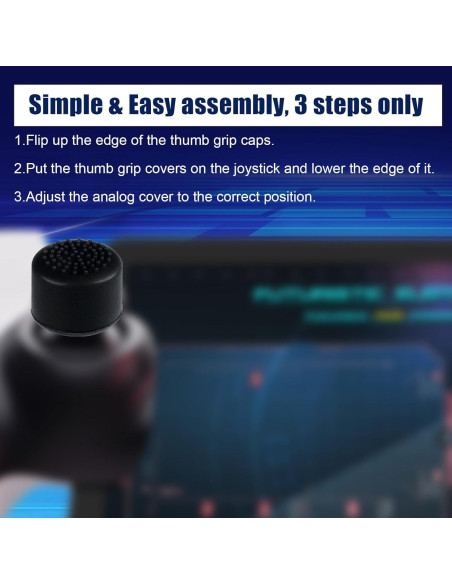 8 Tapas de Pulgar Silicona Lasuroa para PlayStation Portal