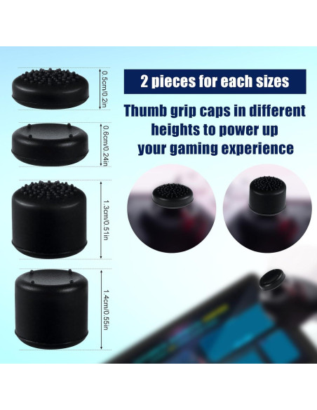 8 Tapas de Pulgar Silicona Lasuroa para PlayStation Portal