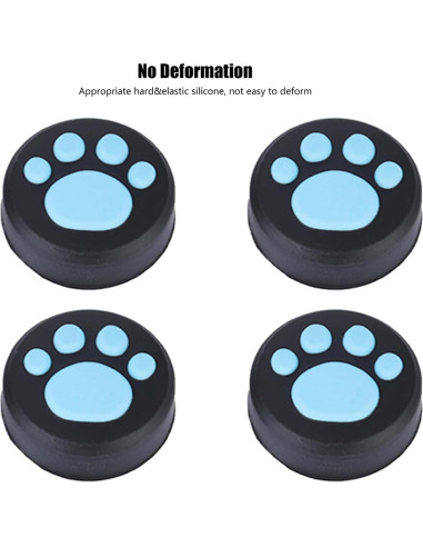 Patas de Gato Silicona Hakeeta para Joystick PS4/PS3/Switch Pro - 4 Colores