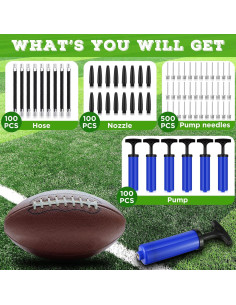 Bomba de Aire Fumete 100 Juegos con Agujas y Manguera 17 cm 2