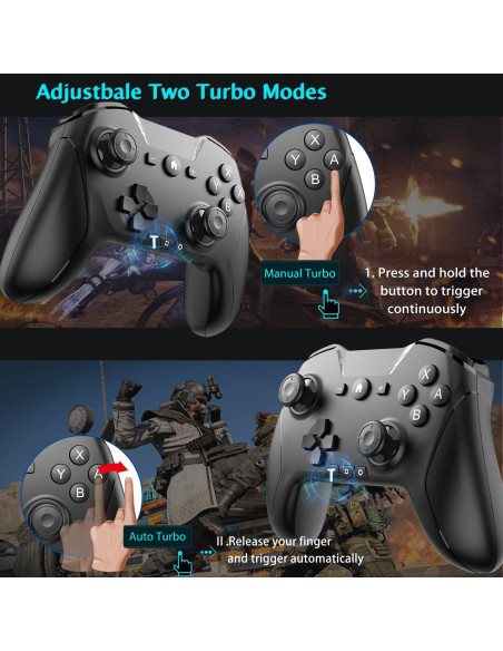 Controlador Bluetooth UNIHOW para Switch y PC - Inalámbrico