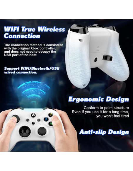 Controlador Inalámbrico Xbox Nonbliep Blanco con Vibración